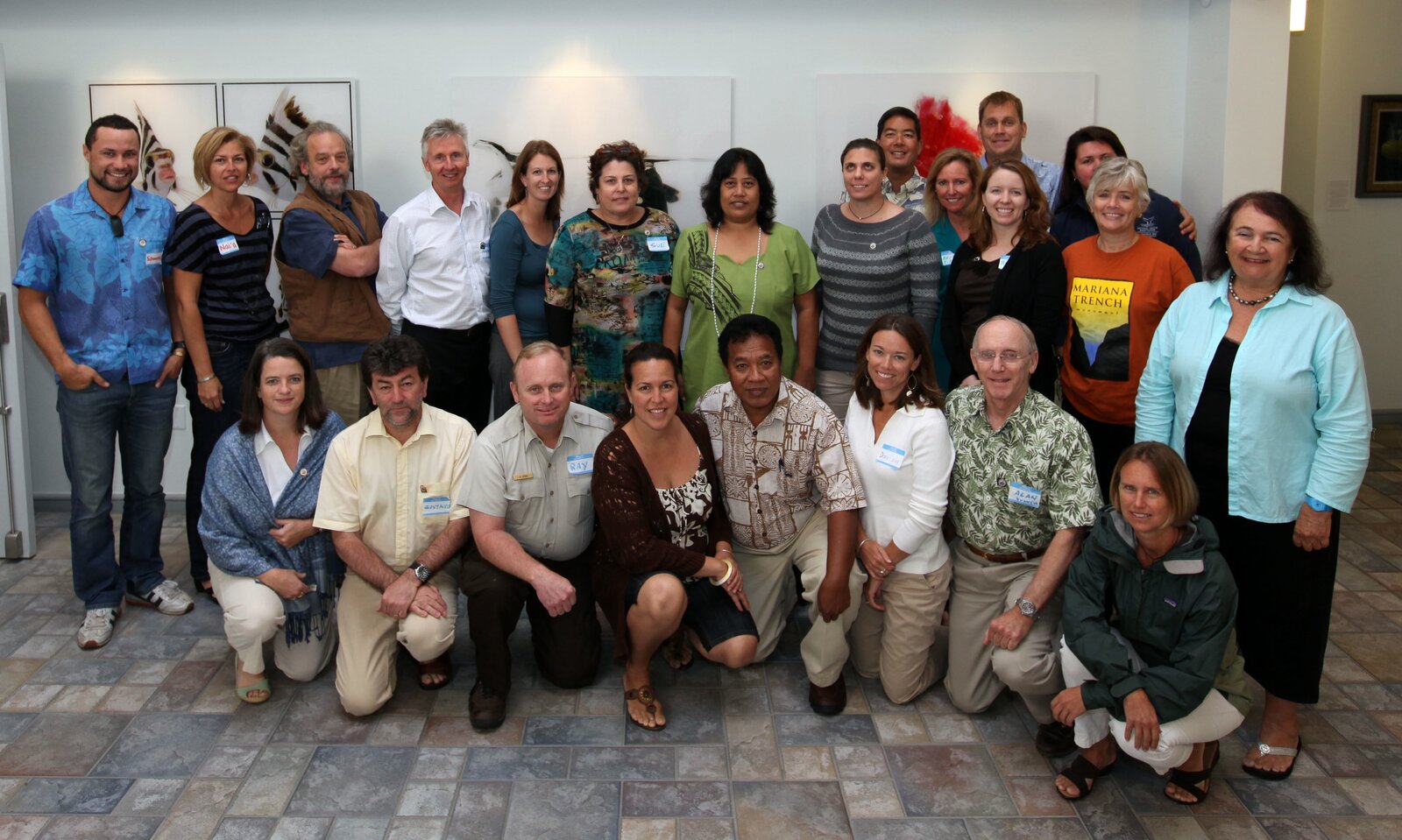 Big Ocean members gathered for a group photo at the network's inaugural meeting.