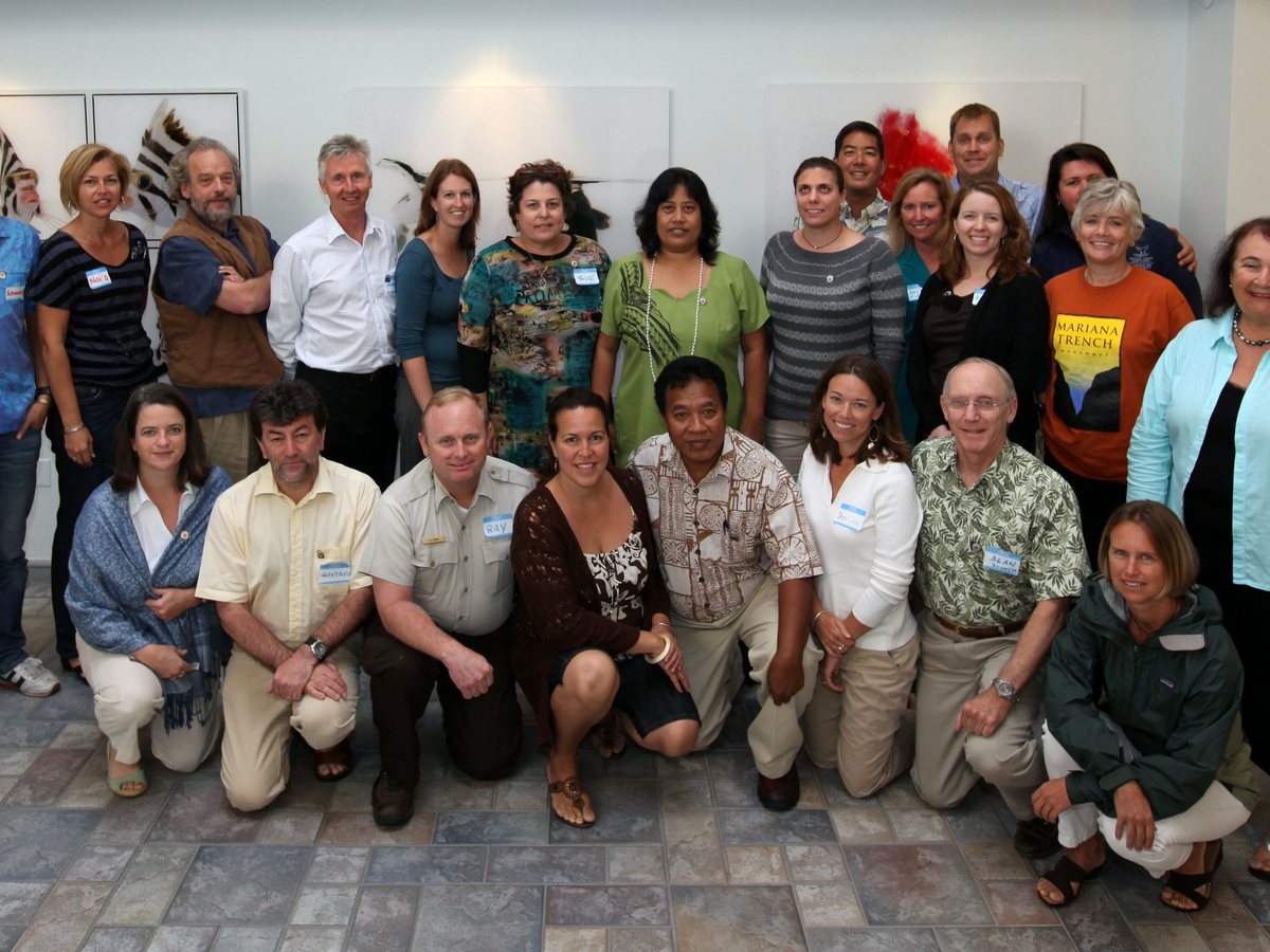 Big Ocean members gathered for a group photo at the network's inaugural meeting.